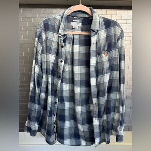 U.S. Polo Assn. Men's Navy and White Plaid Shirt